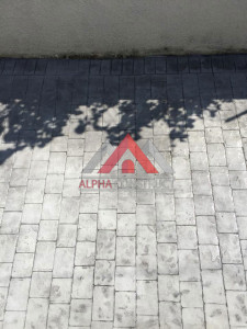 béton imprimé briques