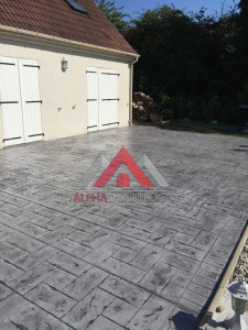 sol béton imprimé